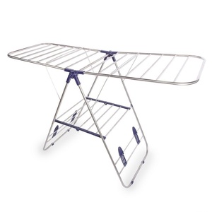 Stendibiancheria Pieghevole in Acciaio Inox Resistente al Vento e Multifunzione per Hotel, <span class=keywords><strong>Stendino</strong></span> Appendiabiti - Product Image 2