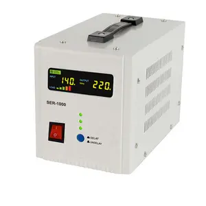 220V 230V एसी उत्पादन एलईडी ग्राफिक displayer 1KVA स्वत: वोल्टेज नियामक स्टेबलाइजर