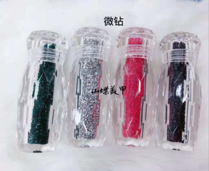 Petits tubes à paillettes en zircon avec couvercle pointu, accessoire pour décoration des ongles, <span class=keywords><strong>nail</strong></span>-<span class=keywords><strong>art</strong></span>, vente en gros, 10 pièces - Product Image 6