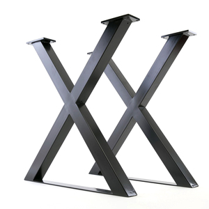 Gambe per Tavolo in Metallo Personalizzate, Forma a X, Produzione su Misura - Product Image 3
