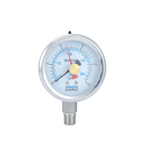 YN 시리즈 OEM 바닥 연결 더블 바늘 액체 메모리 압력 게이지 압력계 - Product Image 1