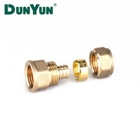 Raccord de mamelon mâle de plomberie en laiton forgé de haute qualité 16-20mm sans joints toriques pour tuyau Pex en plastique haute pression