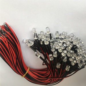 DC 12 V 5mm rond led avec fil de 20 cm et 12mm 24mm bouchons d'objectif <span class=keywords><strong>kit</strong></span> - Product Image 3