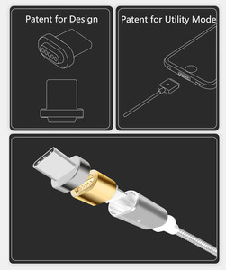 De Charge Électrique Usb-Câble Type C 3.1 Magnétique Extension Câble de Données Pour Samsung Galaxy S8 Bord S8 <span class=keywords><strong>Plus</strong></span> Note 8 - Product Image 6