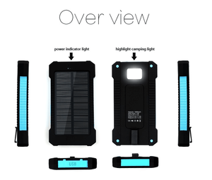 Batterie <span class=keywords><strong>solaire</strong></span> portable étanche très populaire et économique avec boussole et lampe torche LED pour l'extérieur - Product Image 3
