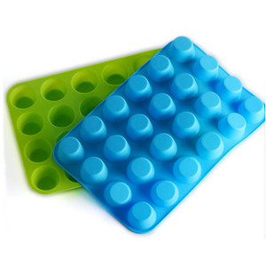 243 Nhà Máy Mẫu Miễn Phí 24 Lỗ Vòng Shape Silicone Bánh Khuôn, Silicone Nến Khuôn Mẫu, Xà Phòng Làm Khuôn Mẫu - Product Image 3