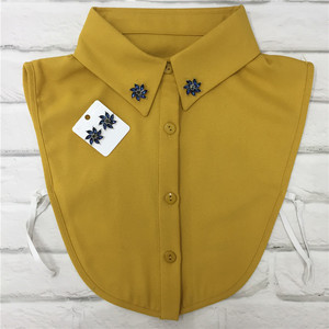 Blusa <span class=keywords><strong>de</strong></span> solapa con cuello falso para mujer, Collar desmontable informal, accesorios <span class=keywords><strong>de</strong></span> ropa para mujer, <span class=keywords><strong>camisa</strong></span>, Collar y pendientes falsos - Product Image 4