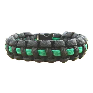 Fine Ligne Verte Bracelet De Survie En Paracorde