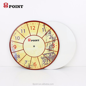 8 pollice di trasferimento di calore di sublimazione della Tintura blank MDF <span class=keywords><strong>orologio</strong></span> da parete <span class=keywords><strong>orologio</strong></span> di <span class=keywords><strong>forma</strong></span> rotonda - Product Image 6