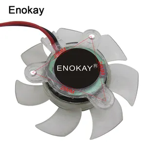 Enokay New Transparent PC VGA Video Graphics Card Cooler Cooling Fan 45mm 12V 2 Pin Connector