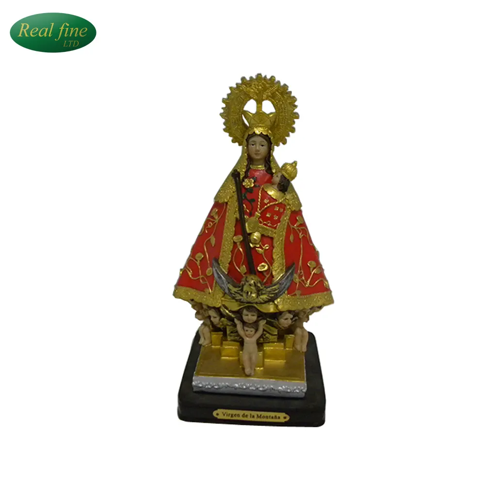 Catholic resin Virgin of the Mountain statue for decoration