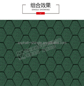 Châu Á màu xanh lá cây xây dựng Vật liệu lợp hình lục giác khảm tường gạch - Product Image 3