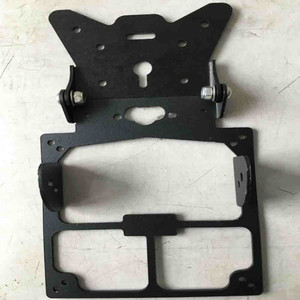 Unico Numero di Targa del Motociclo di Disegno Del Supporto Della Targa di Alluminio Nero Staffa/Numero di Targa Supporto JYI-038 - Product Image 1