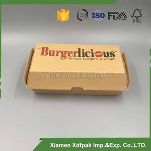 Caja de hamburguesa de encargo / caja del perrito caliente / cajas de <span class=keywords><strong>la</strong></span> hamburguesa - Product Image 1