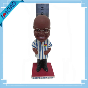 Le Président de Ghana nana akufo-addo résine tableau de bord bobble head poupées corps figurines - Product Image 1