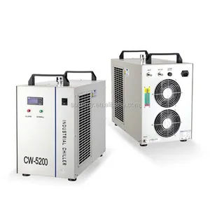 S & a enfriador industrial cw5200 enfriador refrigerado por agua sistema de co2 láser 130w -150w de corte por láser máquina