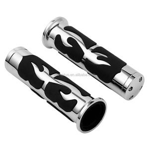 Manopole Universali CNC da 1 Pollice per <span class=keywords><strong>Harley</strong></span> Touring Sportster Softail Dyna <span class=keywords><strong>V</strong></span> <span class=keywords><strong>Rod</strong></span>, Impugnature per Manubrio Moto da 25mm XF160408-E - Product Image 4