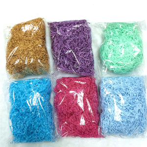 Couleur <span class=keywords><strong>Tissu</strong></span> <span class=keywords><strong>Raphia</strong></span> Râpé Froissé Papier Pour Emballage - Product Image 1