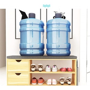 Hallway <strong>Shoe</strong> Storage Bench,<strong>Shoes</strong> Cabinet White / Oak <strong>Shoe</strong> <strong>Rack</strong> with Drawer and <strong>Seat</strong> Cushion Wooden (Beech 2 Drawers) - Product Image 5