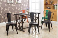 Mobilier moderne rétro chaises de restaurant en métal