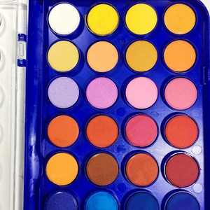 Palette de peinture de gâteaux, 36 couleurs, fournitures d'art en <span class=keywords><strong>aquarelle</strong></span>, roue avec pinceaux de peinture pour débutants et d'apprentissage préscolaire - Product Image 4