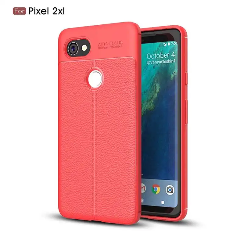 TPU Kasus Pelindung Anti Gores Shockproof Telepon Licin Ponsel Kembali Cover untuk Google Pixel 2 XL