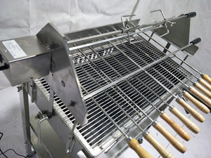 Ajustable Chipre leña kabob BBQ Chicken Grill auto <span class=keywords><strong>asador</strong></span> automático para la <span class=keywords><strong>venta</strong></span> - Product Image 5