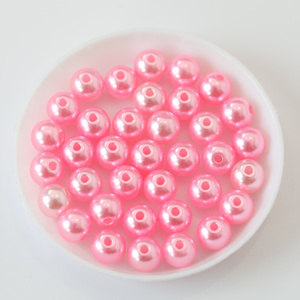 Hoge Standaard Kwaliteit 3 -14Mm Wit En Rijst Wit Plastic Ronde Parel Kralen Met 1 Gat Voor Trouwjurk - Product Image 5