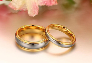 Couple <strong>Ring</strong> Tungsten Engagement <strong>Wedding</strong> <strong>Ring</strong> Gold Designs, New <strong>Cheap</strong> Latest <strong>Wedding</strong> Trendy International Express 10 Pcs Per Size - Product Image 3