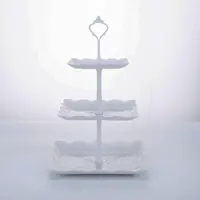 아마존 베스트셀러 2022 플라스틱 3 계층 화이트 케이크 트레이 캔디 선반 웨딩 파티 장식 도구 베이킹 도구