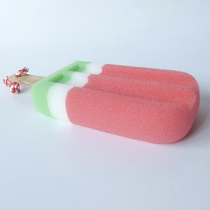 Red Ice Cream Shape Soft Bath <strong>Shower</strong> <strong>Sponge</strong> With Handle/Bath <strong>Shower</strong> <strong>Sponge</strong> - Product Image 3