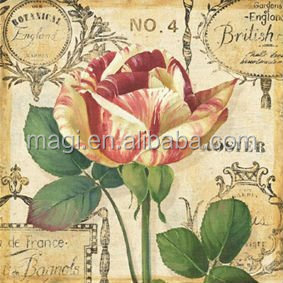 Personalizada decoración del hogar ecológico impreso Flor de la lona pintura al óleo en lienzo de gran tamaño - Product Image 1