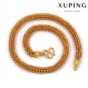 011 xuping moda collana crimine, gioielli in oro, maglia imitazione dei monili della collana - Product Image 1