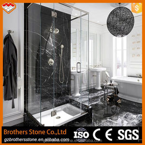 <span class=keywords><strong>China</strong></span> Zwart Marmeren Plaat Tegel Badkamer Wandtegel Nero <span class=keywords><strong>Marquina</strong></span> Marmeren Vloer Tegel - Product Image 4