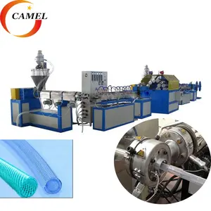 PVC braided fibre reinforced hose pipe extrusion line/pvc garden pipe machine price