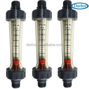 PC-Material DN15 DN50 DN100 Inline-Wasser durchfluss messer PVC-Rota meter