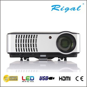 Barato DVB-T tv Multimedia Home Cinema Teatro full HD 3d LED proyector, Proyector de vídeo - Product Image 1
