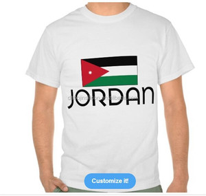 Camiseta de Moda con la Bandera de Jordania para la Temporada de Verano 2024 - Product Image 1