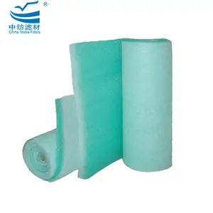 Fiberglass floor filter paint booth air filter material