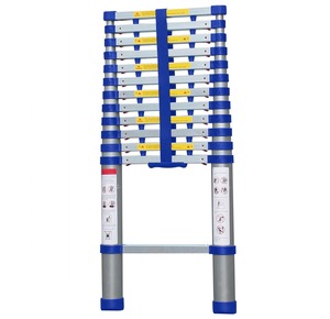 <span class=keywords><strong>Escalera</strong></span> Telescópica de Aluminio <span class=keywords><strong>LIDL</strong></span> Humanizada con Certificación EN131, Protege Tus Dedos - Product Image 1