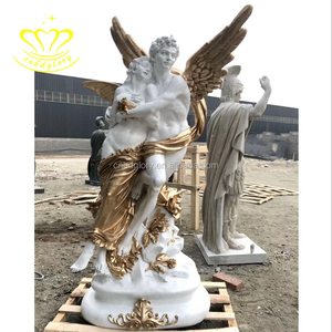 Bronzo Eros statua per giardino all'aperto decorazione del paesaggio di <span class=keywords><strong>strada</strong></span> del nuovo anno angelo & croce tema metallo artigianato scultura arte - Product Image 3