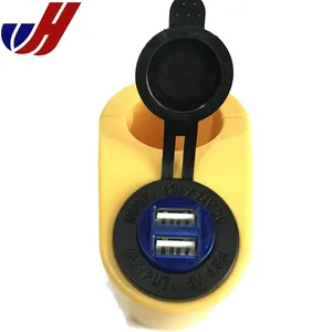 DC 12V 24V لوحة جبل المزدوج قطار الترام مركبة بحرية سيارة حافلة مقعد منفذ شحن USB شحن مقبس الهاتف المحمول حافلة شاحن يو اس بي