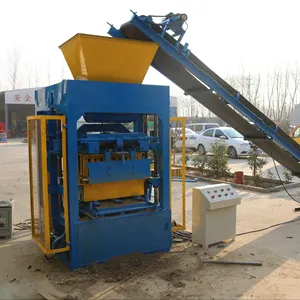 Linyi Hongbaoyuan QTJ4-26 versi yang diperbarui mesin blok pasir semen terbang Semi otomatis Harga beton dapat disesuaikan 4000 3500kg