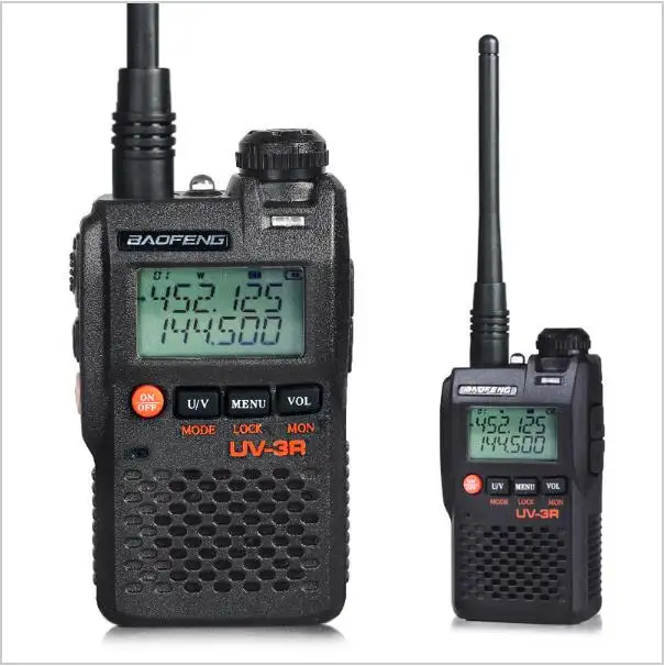 Baofeng Mini walkie talkie UV-3R Long Range Dual Band UHF VHF Handy Two Way Radio with Lcd display Walkie Talkie