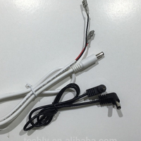Câble d'alimentation 12V DC, connecteur cylindrique nickelé 5,5x2,1mm, faisceau de câbles pour usage automobile, borne KET 0.8TAB, RoHS, 500mm