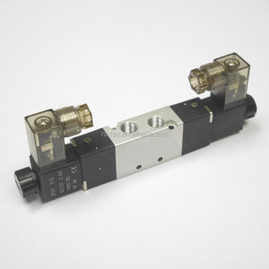 ขดลวดคู่นิวเมติก5/2ทางโซลินอยด์วาล์ว DC12V DC24V AC24V AC220V AC380V 4V120-06พลังงานด้วยตนเองพร้อมโครงสร้างนำร่อง - Product Image 1