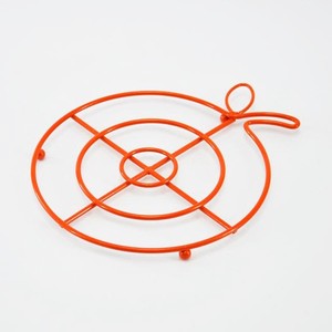 <b>Strawberry</b> Shape Red Eco-Friendly Contemporary Metal Wire Hot Dinner Trivet - Product Image 3