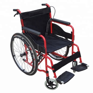 Silla de Ruedas Plegable Autopropulsada Manual Estándar para Adultos con Marco de Acero Ligero con Recubrimiento en Polvo - Product Image 3