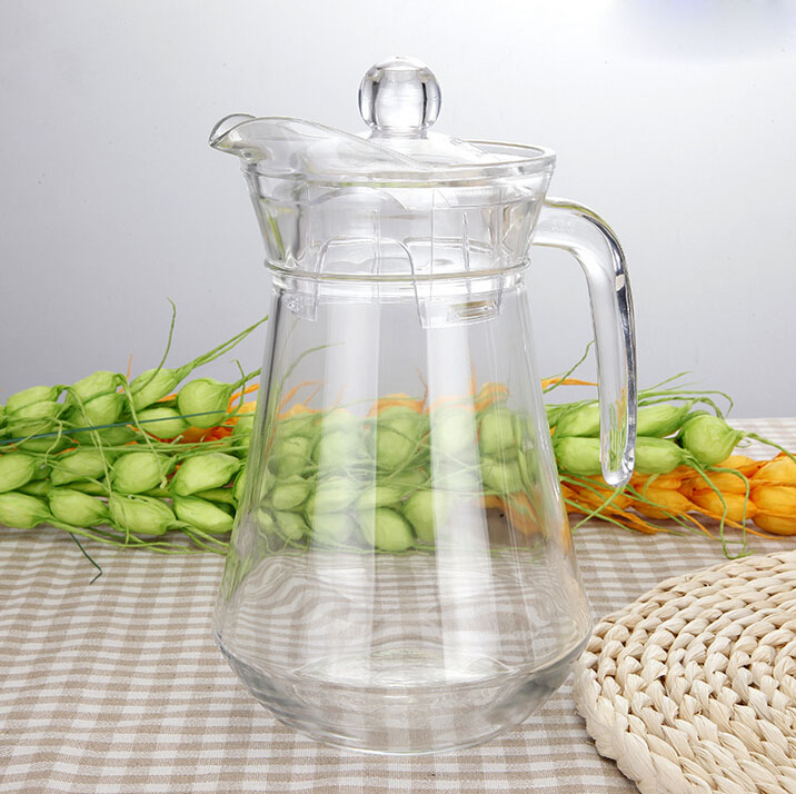 Haonai designed bulk 1.3L glass pitcher
