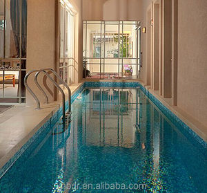 Commercio all'ingrosso di fabbrica di high-end materiale chiaro <span class=keywords><strong>piastrelle</strong></span> di vetro bule di colore mosaico di vetro <span class=keywords><strong>piastrelle</strong></span> piscina per il nuoto piscina - Product Image 3